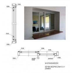 copy of Vertically sliding infeed/cashier window 2